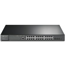 Коммутатор 24-port Gigabit Managed PoE switch with 4 10G SFP+ ports, support 802.3af/at PoE, 1 console port, 19-inch rack mount, support L2/L2+ features.                                                                                                 