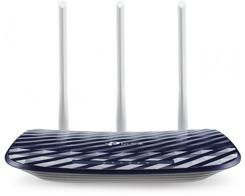 Маршрутизатор AC750 Wireless Dual Band Router, 433 at 5 GHz +300 Mbps at 2.4 GHz, 802.11ac/a/b/g/n, 1 port WAN 10/100 Mbps + 4 ports LAN 10/100 Mbps, 3 fixed antennas