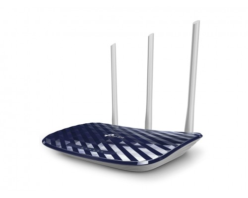 Маршрутизатор AC750 Wireless Dual Band Router, 433 at 5 GHz +300 Mbps at 2.4 GHz, 802.11ac/a/b/g/n, 1 port WAN 10/100 Mbps + 4 ports LAN 10/100 Mbps, 3 fixed antennas