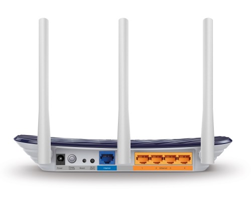 Маршрутизатор AC750 Wireless Dual Band Router, 433 at 5 GHz +300 Mbps at 2.4 GHz, 802.11ac/a/b/g/n, 1 port WAN 10/100 Mbps + 4 ports LAN 10/100 Mbps, 3 fixed antennas