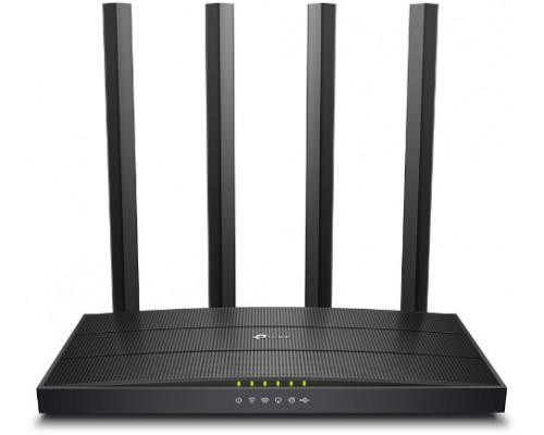 Маршрутизатор AC1200 Dual-band Wi-Fi gigabit router, up to 867 Mbps at 5 GHz + up to 300 Mbps at 2.4 GHz, support for 802.11ac/n/a/b/g standards, Wi-Fi On / Off buttons, 5 Gigabit ports, 4 fixed antennas