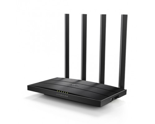 Маршрутизатор AC1200 Dual-band Wi-Fi gigabit router, up to 867 Mbps at 5 GHz + up to 300 Mbps at 2.4 GHz, support for 802.11ac/n/a/b/g standards, Wi-Fi On / Off buttons, 5 Gigabit ports, 4 fixed antennas