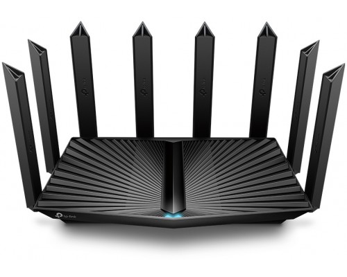 Маршрутизатор AX6600 tri-band wireless Gigabit router, 4804Mbps at 5G band1, 1201Mbps at 5G band2 and 574Mbps at 2.4G, 1*2.5G WAN/LAN port, 1*1G WAN/LAN port, 3*1G LAN ports, 1*USB 3.0 port, 1*USB 2.0 port, 8 antennas, support Homecare Pro, OneMesh,