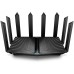 Маршрутизатор AX6600 tri-band wireless Gigabit router, 4804Mbps at 5G band1, 1201Mbps at 5G band2 and 574Mbps at 2.4G, 1*2.5G WAN/LAN port, 1*1G WAN/LAN port, 3*1G LAN ports, 1*USB 3.0 port, 1*USB 2.0 port, 8 antennas, support Homecare Pro, OneMesh,