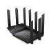 Маршрутизатор AX6600 tri-band wireless Gigabit router, 4804Mbps at 5G band1, 1201Mbps at 5G band2 and 574Mbps at 2.4G, 1*2.5G WAN/LAN port, 1*1G WAN/LAN port, 3*1G LAN ports, 1*USB 3.0 port, 1*USB 2.0 port, 8 antennas, support Homecare Pro, OneMesh,