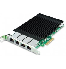 Сетевой адаптер PLANET 4-Port 10/100/1000T 802.3at PoE+ PCI Express Server Adapter (120W PoE budget, PCIe x4, -10 to 60 C, Intel Ethernet Controller)                                                                                                     