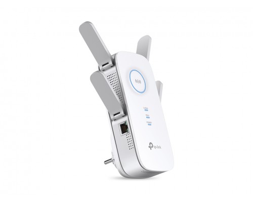 Точка доступа AC2600 Wi-Fi Range Extender, Wall Plugged,  1733Mbps at 5GHz + 800Mbps at 2.4GHz, 802.11ac/a/b/g/n, 1 Gigabit Port, 4 fixed antennas, Tether App