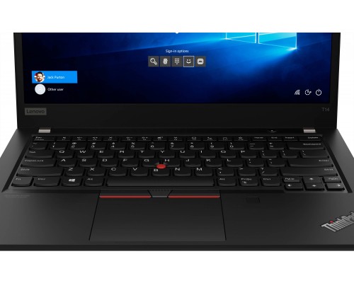 Ноутбук Lenovo ThinkPad T14 G1 T 14.0FHD_IPS_AG_400N_LP/ CORE_I5-10210U_1.6G_4C_MB/ 8GB(4X16GX16)_DDR4_3200/ 256GB_SSD_M.2_2280_NVME_TLC_OP/ / INTEGRATED_GRAPHICS/ FIBOCOM_L850-GL_4G_LTE_CAT9/ FINGERPRINT_READER/ IR&HD_CAMERA_W/MIC/ BKLT_KB_BK_RUS/ S