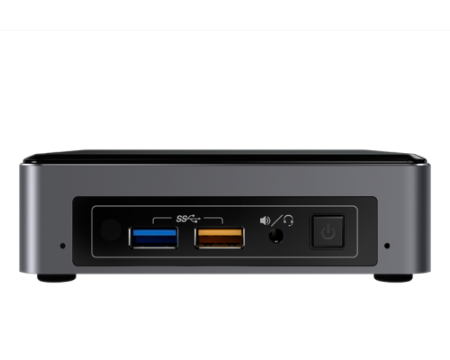 Неттоп Intel NUC, Intel Core i5 7260U, up to 3.4GHz, 8 Gb DDR4-2400 SODIMM pre-installed (up to 32Gb max), VGA Intel Iris Plus Graphics 640 (USB-C(DP1.2)+HDMI 4K), 4xUSB3.0, 256GB SSD pre-installed,, GBL, WiFi+BT, microSDXC, Black,VESA, powercord EU,