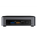 Неттоп Intel NUC, Intel Core i5 7260U, up to 3.4GHz, 8 Gb DDR4-2400 SODIMM pre-installed (up to 32Gb max), VGA Intel Iris Plus Graphics 640 (USB-C(DP1.2)+HDMI 4K), 4xUSB3.0, 256GB SSD pre-installed,, GBL, WiFi+BT, microSDXC, Black,VESA, powercord EU,