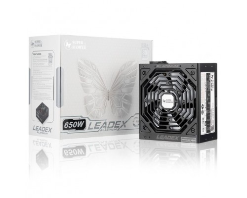 Блок питания Super Flower Power Supply Leadex Platinum, 650W, ATX, 135mm, 8xSATA, 4xPCI-E(6+2), APFC, 80+ Platinum, Full Modular