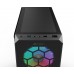 Корпус CASE HIPER HG-C103RGB EREBOS (ATX, SPCC0.5, USB 3.0+USB2.0, Front 3x120mm RGB Fan, Black)