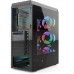 Корпус CASE HIPER HG-C106RGB COEUS (ATX, SPCC0.5, USB 3.0+USB2.0, Front 3x120mm RGB Fan, Black)