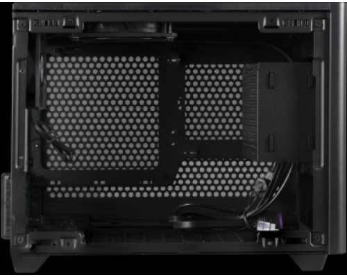 Корпус Cooler Master MasterBox NR200, USB3.0x2, 1x92 Fan, 1x120 Fan, Black, steel panel, w/o PSU, mITX