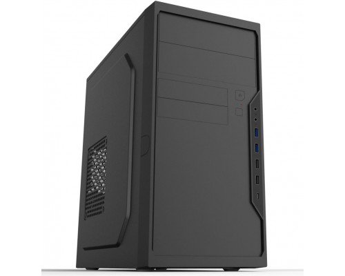 Корпус Foxline FL-733R mATX case, black, w/PSU 450W (CPU 4+4pin), 12cm, 2xUSB2.0, 2xUSB3.0, 1xType-C, intrusion switch, w/pwr cord, w/8cm rear FAN