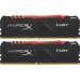 Оперативная память Kingston 64GB 2666MHz DDR4 CL16 DIMM (Kit of 2) HyperX FURY RGB