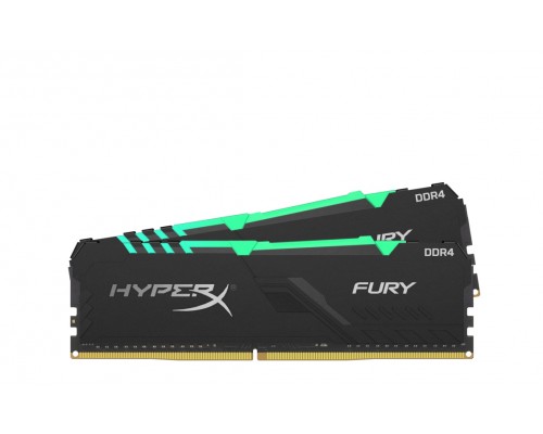 Оперативная память Kingston 64GB 2666MHz DDR4 CL16 DIMM (Kit of 2) HyperX FURY RGB