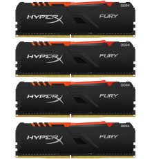 Оперативная память Kingston 64GB 3600MHz DDR4 CL18 DIMM (Kit of 2) HyperX FURY RGB                                                                                                                                                                        