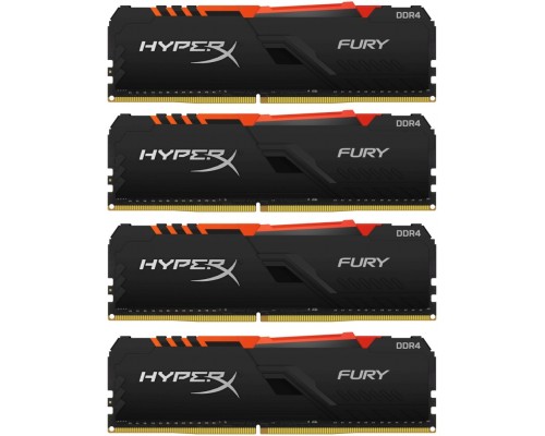 Оперативная память Kingston 64GB 3600MHz DDR4 CL18 DIMM (Kit of 2) HyperX FURY RGB