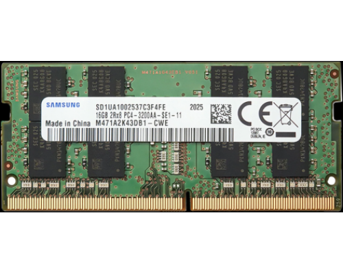 Память для ноутбука Samsung DDR4 16GB UNB SODIMM 3200, 1.2V