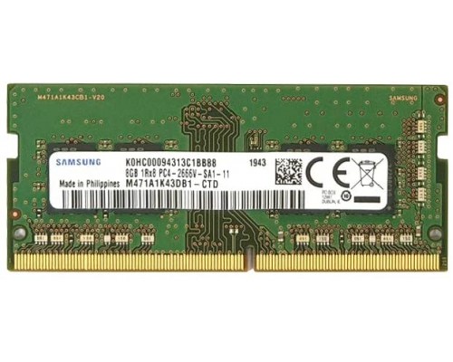 Память для ноутбука Samsung DDR4 8GB UNB SODIMM 2666, 1.2V