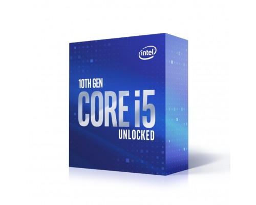 Процессор CPU Intel Core i5-10600K (4.1GHz/12MB/6 cores) LGA1200 BOX, TDP 125W, max 128Gb DDR4-2666,  BX8070110600KSRH6R