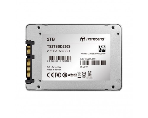 Накопитель SATA SSD Transcend 2TB SSD, 2.5