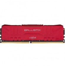 Модуль памяти CRUCIAL Ballistix Gaming DDR4 Общий объём памяти 8Гб Module capacity 8Гб Количество 1 2666 МГц Множитель частоты шины 16 1.35 В красный BL8G26C16U4R                                                                                        