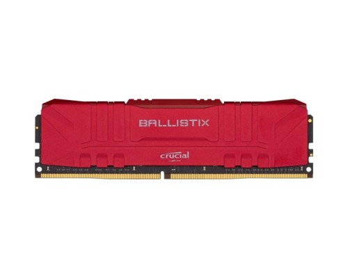 Модуль памяти CRUCIAL Ballistix Gaming DDR4 Общий объём памяти 8Гб Module capacity 8Гб Количество 1 2666 МГц Множитель частоты шины 16 1.35 В красный BL8G26C16U4R