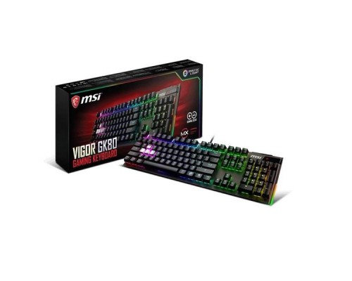 Клавиатура GAMING BLACK RU VIGOR GK80 CR MSI