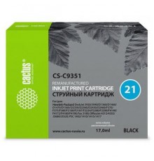 Картридж BLACK NO.21 17ML CS-C9351 CACTUS                                                                                                                                                                                                                 
