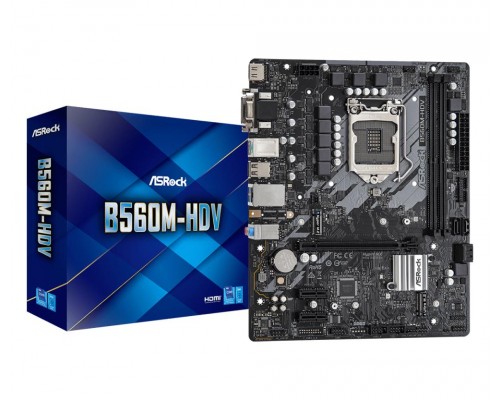 Материнская плата B560 S1200 MATX B560M-HDV ASROCK