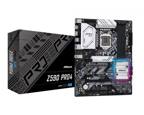 Материнская плата Z590 S1200 ATX Z590 PRO4 ASROCK