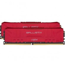 Модуль памяти CRUCIAL Ballistix Gaming DDR4 Общий объём памяти 32Гб Module capacity 16Гб Количество 2 3200 МГц Множитель частоты шины 16 1.35 В красный BL2K16G32C16U4R                                                                                   