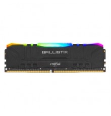 Модуль памяти CRUCIAL Ballistix RGB Gaming DDR4 Общий объём памяти 8Гб Module capacity 8Гб Количество 1 3200 МГц Множитель частоты шины 16 1.35 В RGB черный BL8G32C16U4BL                                                                                
