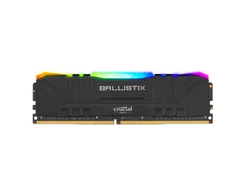 Модуль памяти CRUCIAL Ballistix RGB Gaming DDR4 Общий объём памяти 8Гб Module capacity 8Гб Количество 1 3200 МГц Множитель частоты шины 16 1.35 В RGB черный BL8G32C16U4BL
