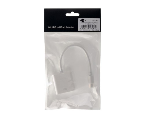 Кабель а/в ATCOM 0.1m м MiniDisplayport=HDMI AT1043