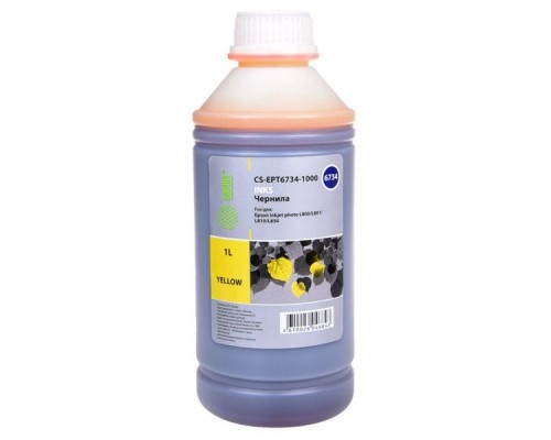 Чернила YELLOW 1000ML /L800 CS-EPT6734-1000 CACTUS