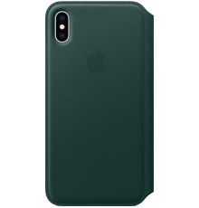 Чехол iPhone XS Max Leather Folio - Forest Green                                                                                                                                                                                                          