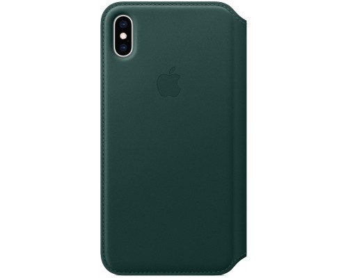 Чехол iPhone XS Max Leather Folio - Forest Green