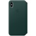 Чехол iPhone XS Max Leather Folio - Forest Green