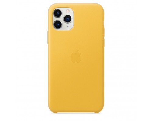 Чехол iPhone 11 Pro Leather Case - Meyer Lemon