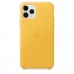 Чехол iPhone 11 Pro Leather Case - Meyer Lemon