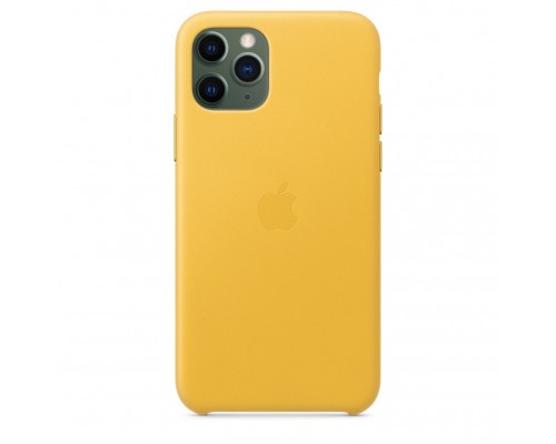 Чехол iPhone 11 Pro Leather Case - Meyer Lemon