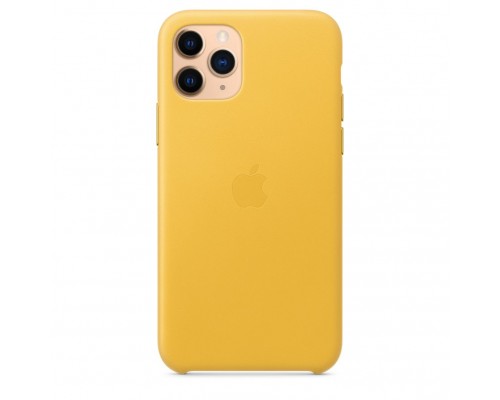 Чехол iPhone 11 Pro Leather Case - Meyer Lemon