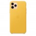 Чехол iPhone 11 Pro Leather Case - Meyer Lemon