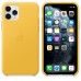 Чехол iPhone 11 Pro Leather Case - Meyer Lemon