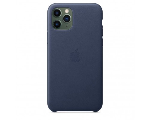 Чехол iPhone 11 Pro Leather Case - Midnight Blue