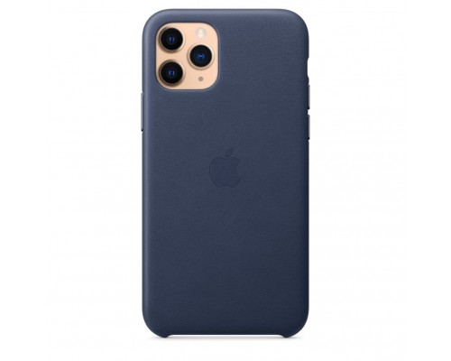 Чехол iPhone 11 Pro Leather Case - Midnight Blue