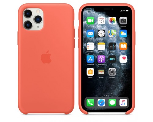 Чехол iPhone 11 Pro Silicone Case - Clementine (Orange)